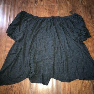 GREY OFF THE SHOULDER AMERICAN DREAM